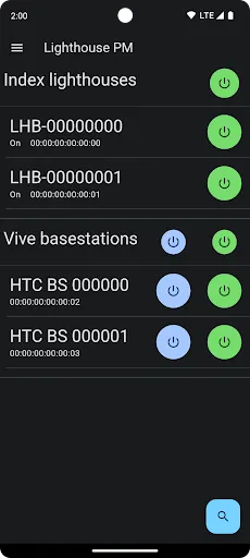 Captures d'écran de Lighthouse Power Management