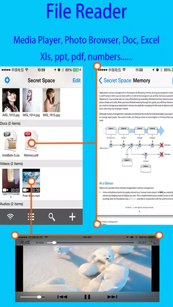 USB Disk-Protect Photo albums+Videos.Audios Player+Personal Document Viewer+File Share應用截圖