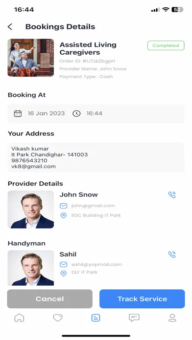 Скриншоты Homecare Customer