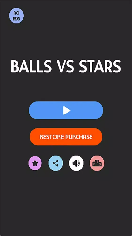 Ảnh chụp màn hình của Balls Vs Stars