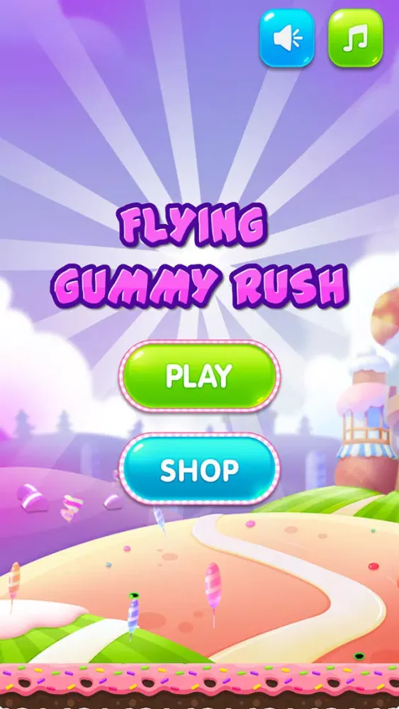 Tangkapan layar Flying Gummy Rush