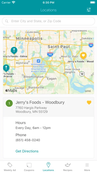 Jerry's Foods应用截图