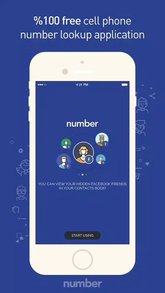 Ảnh chụp màn hình của Number Search & Find hidden friends for Facebook