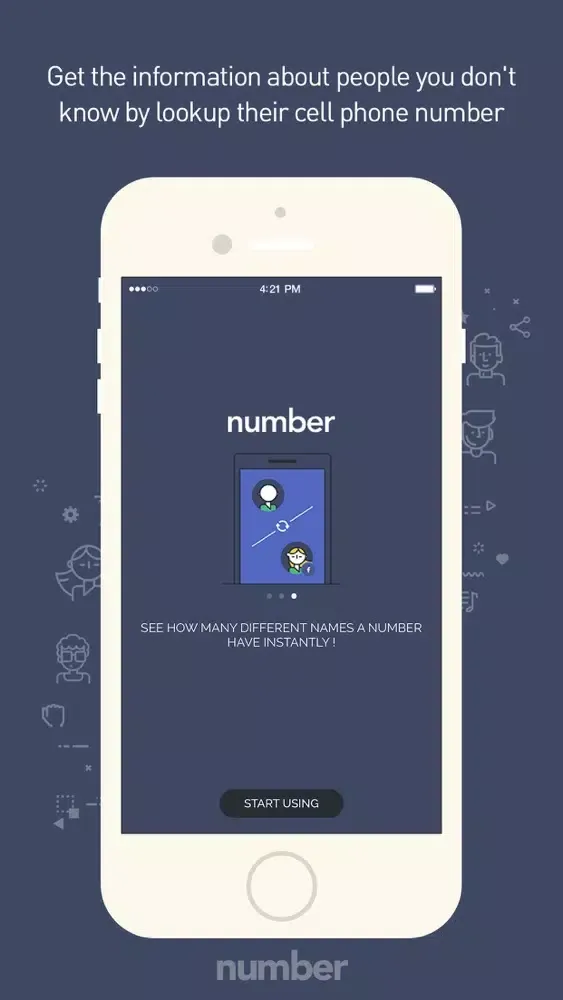 Ảnh chụp màn hình của Number Search & Find hidden friends for Facebook