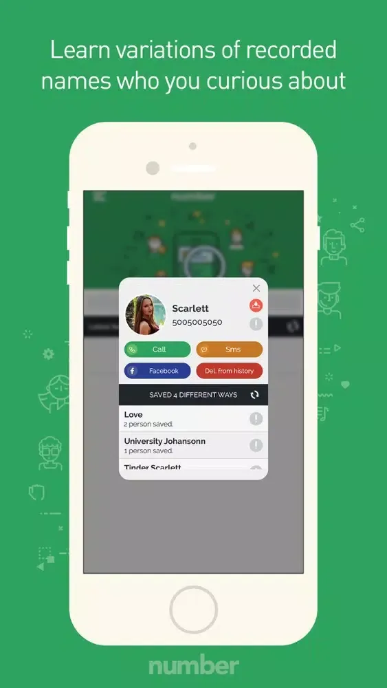 Ảnh chụp màn hình của Number Search & Find hidden friends for Facebook
