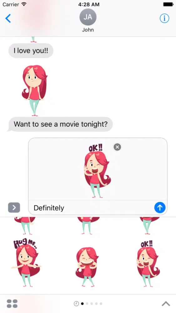Ava Stickers স্ক্রিনশট