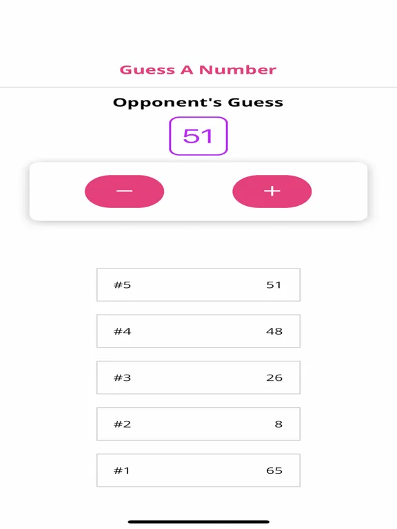 Tangkapan layar Jesse Krim - Guess Number iPad 