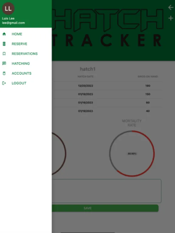 HatchTracker Hobby iPad  স্ক্রিনশট