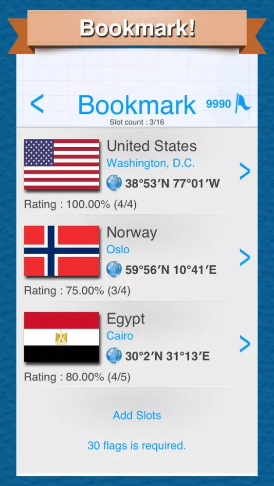 Flags Game Ekran Görüntüleri