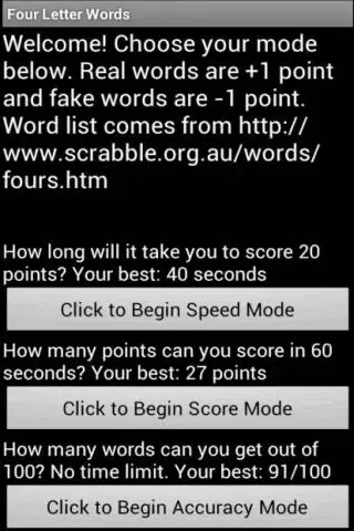 Capturas de pantalla de Four Letter Words