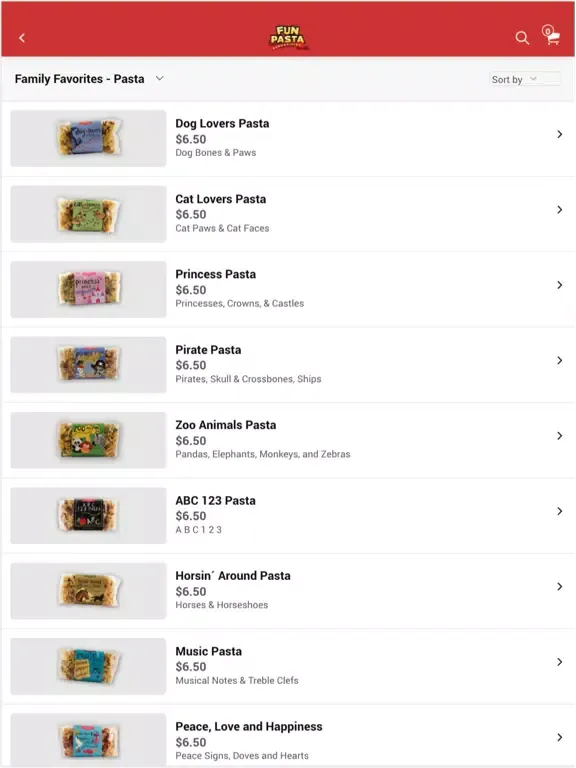 ภาพหน้าจอของ Fun Pasta Fundraising iPad 