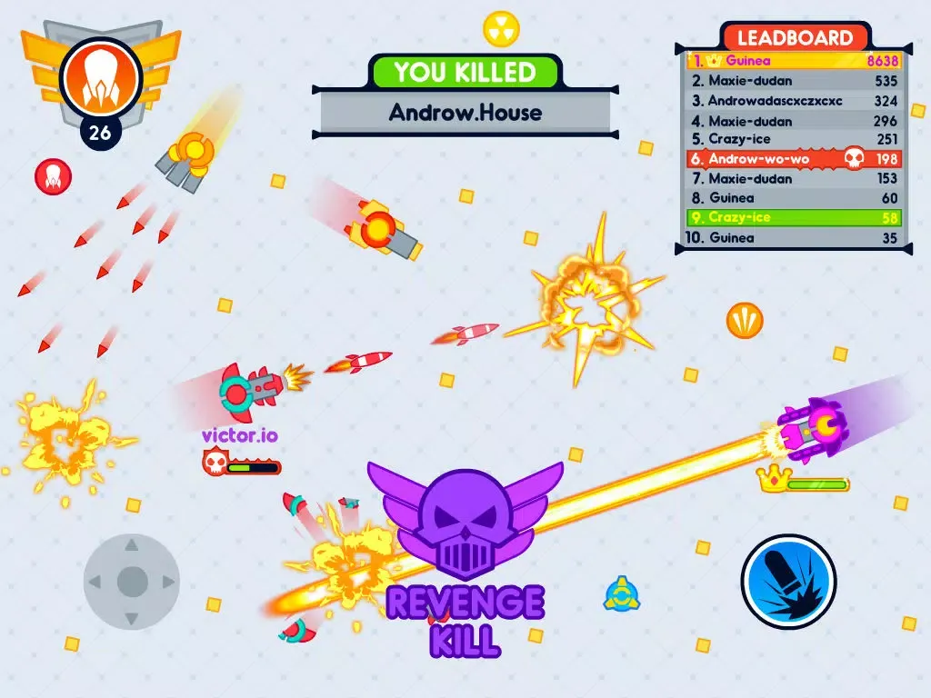Zrzuty ekranu Diep Craft - Fast Tank IO Online Battle Game iPad 