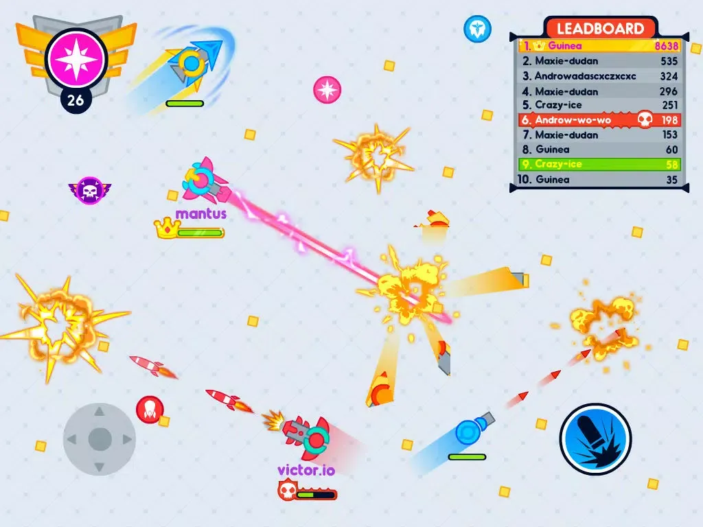 Zrzuty ekranu Diep Craft - Fast Tank IO Online Battle Game iPad 