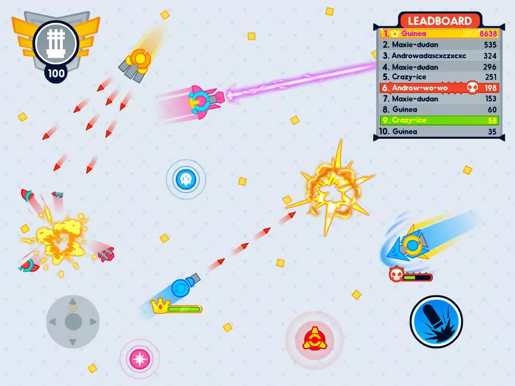 Zrzuty ekranu Diep Craft - Fast Tank IO Online Battle Game iPad 