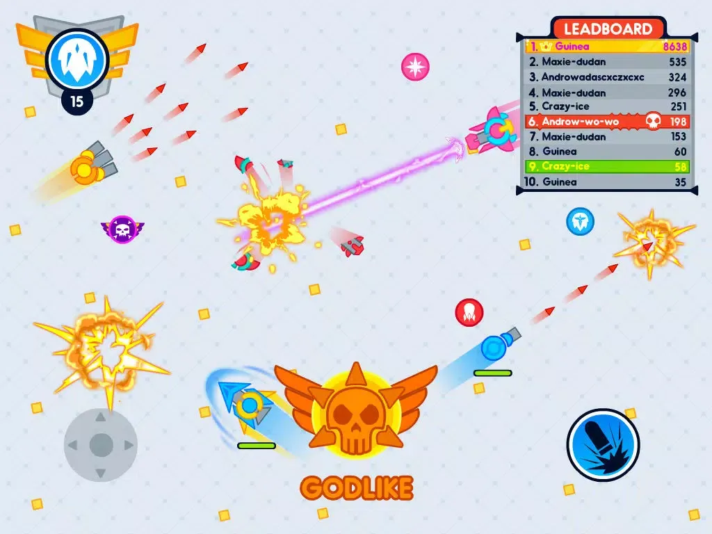 Zrzuty ekranu Diep Craft - Fast Tank IO Online Battle Game iPad 