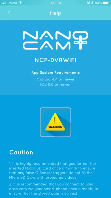 Tangkapan skrin NCP-DVRWIFI