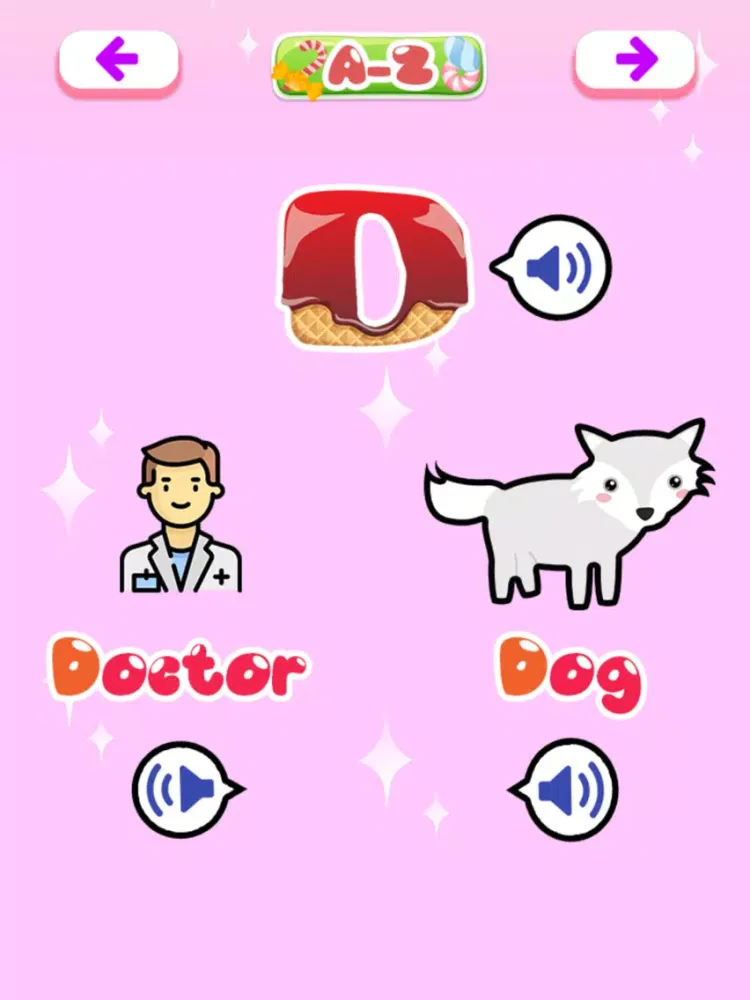 Tangkapan layar ABC Alphabet Music iPad 