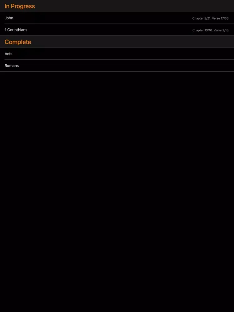 Verse iPad  Screenshots