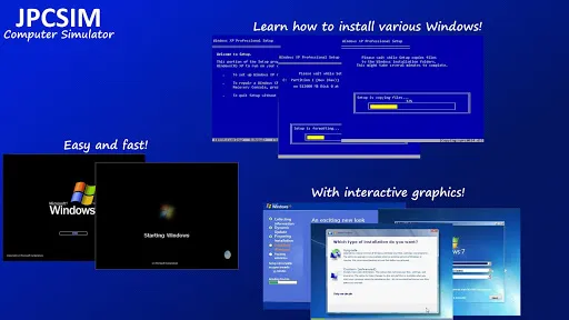 JPCSIM - PC Windows Simulator स्क्रीनशॉट