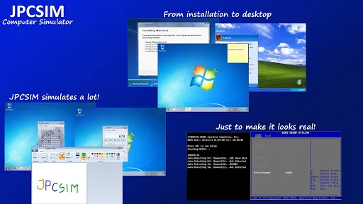 JPCSIM - PC Windows Simulator स्क्रीनशॉट