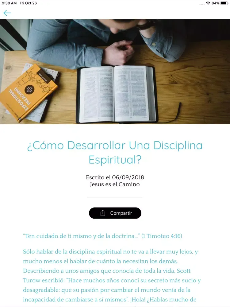 ภาพหน้าจอของ Jesus es el Camino iPad 