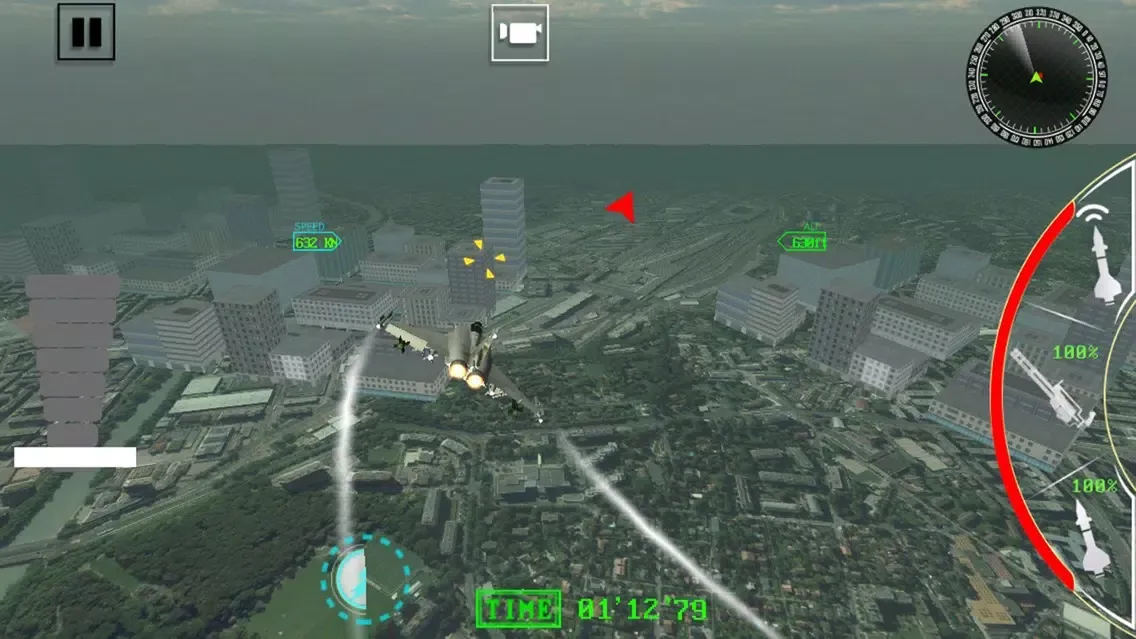 Jet air to air Combat سکرین شاٹس