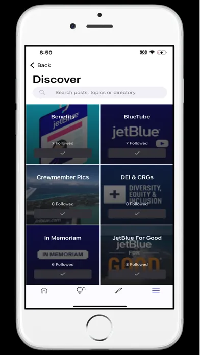 Zrzuty ekranu JetBlue On the Fly