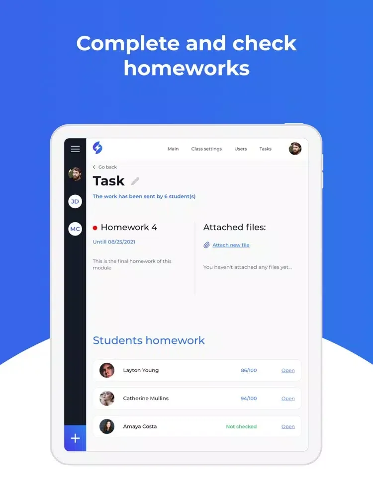 Tangkapan layar JetDesk - Online Classes iPad 