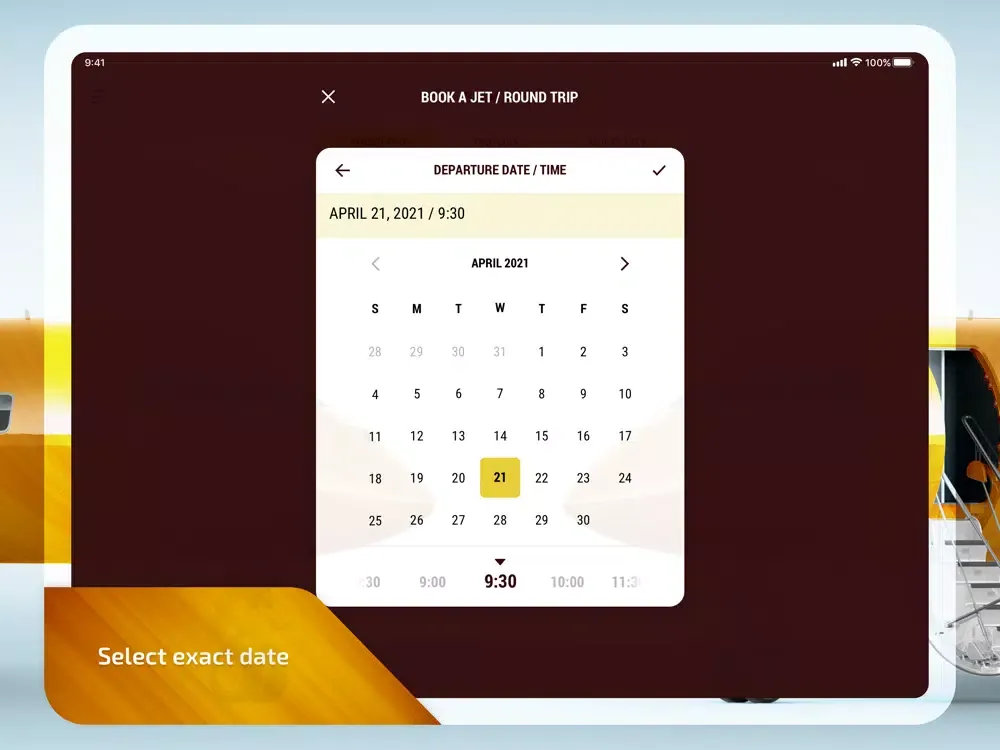 Ảnh chụp màn hình của Jetfinder: Private Jet Charter iPad 