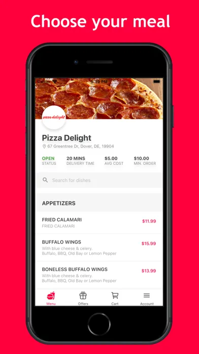 Zrzuty ekranu Pizza Delight Dover
