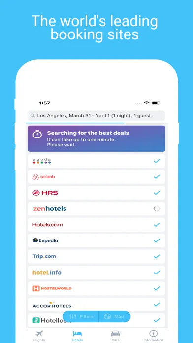 Capturas de tela do Cheap flights, hotels & car