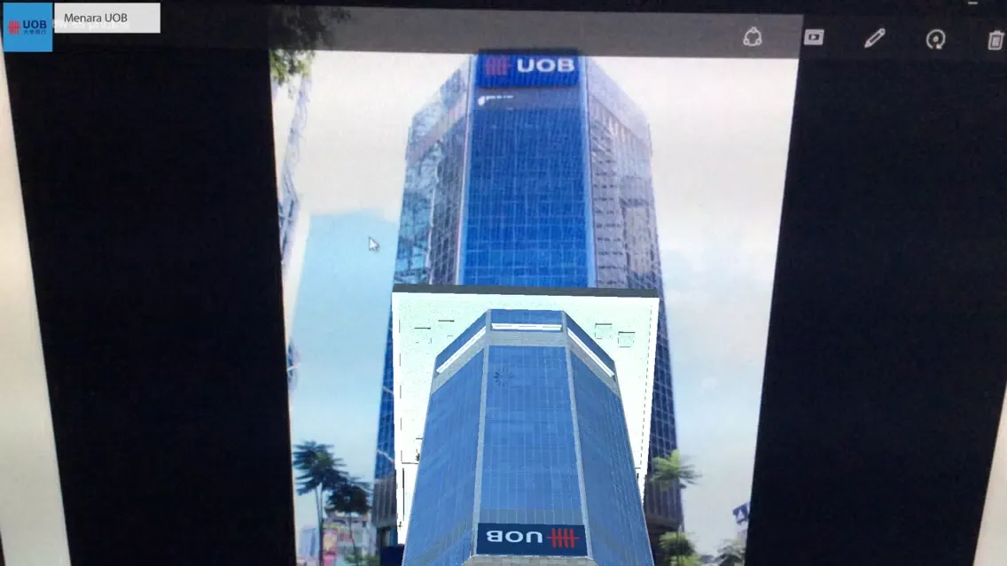 Tangkapan skrin KLCC AR