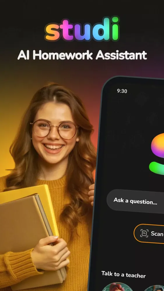 Studi: AI Homework Assistant Screenshots