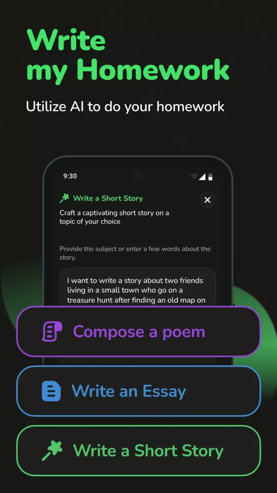 Studi: AI Homework Assistant Screenshots
