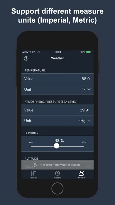 Air Density & Altitude: AirLab स्क्रीनशॉट