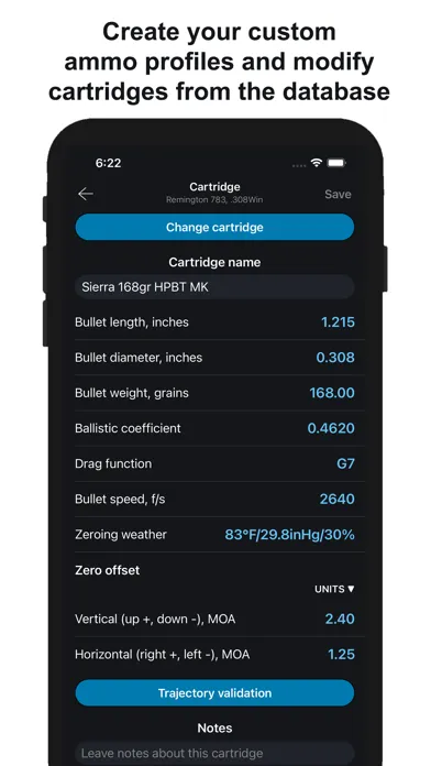 Zrzuty ekranu Chairgun Elite Ballistic Tool