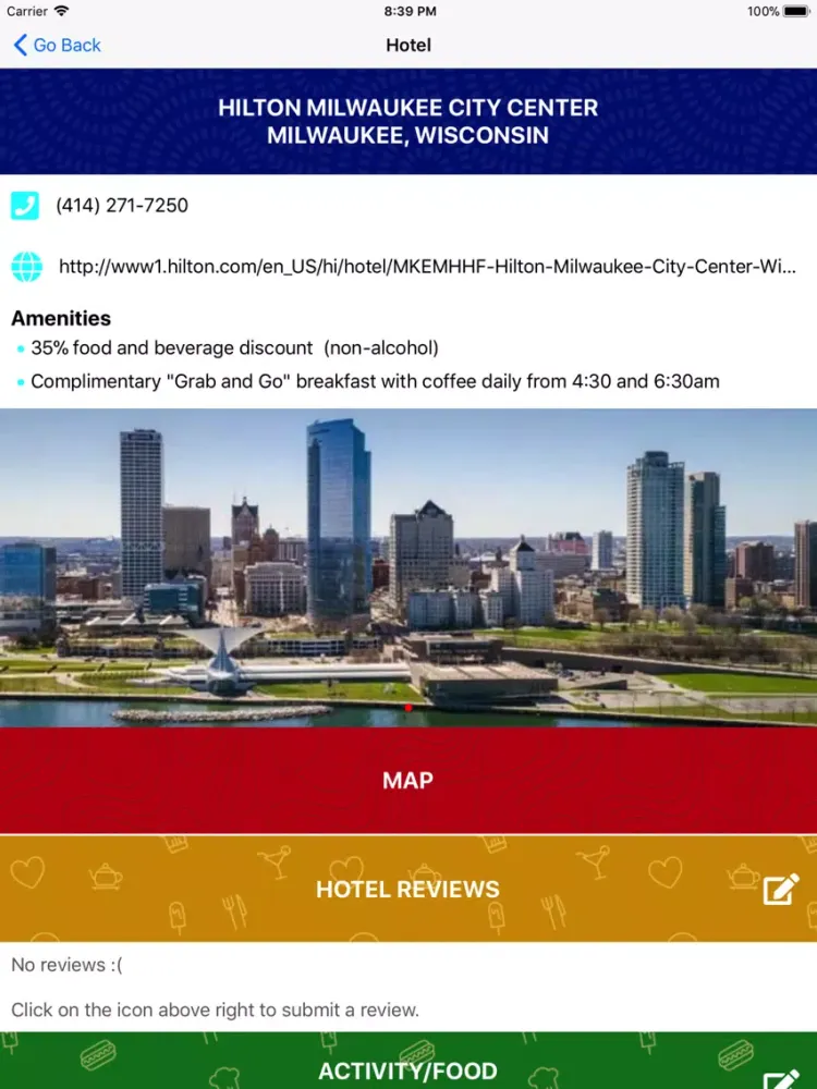 Capturas de tela do iCrew Hotels iPad 