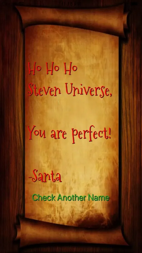 Tangkapan skrin Santa's Nice List