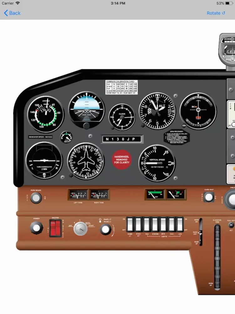 Capturas de tela do Cessna C152 Study App iPad 