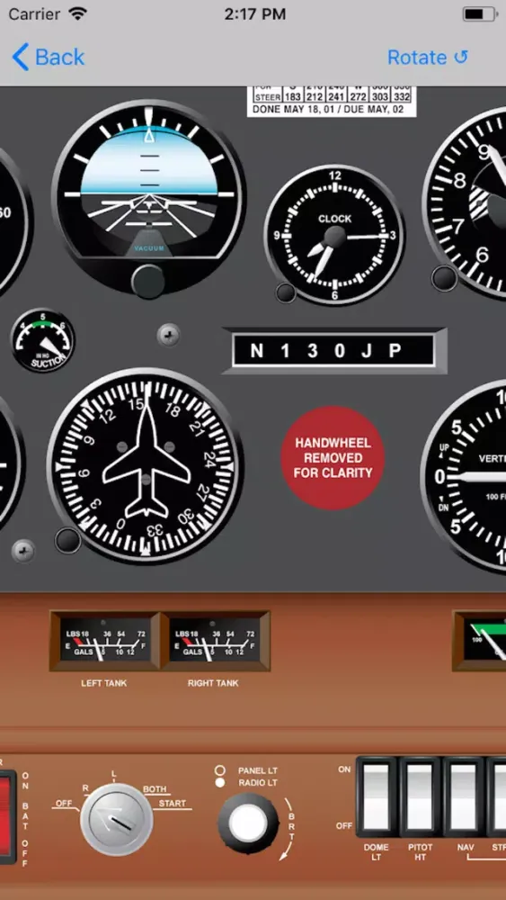 Capturas de tela do Cessna C152 Study App