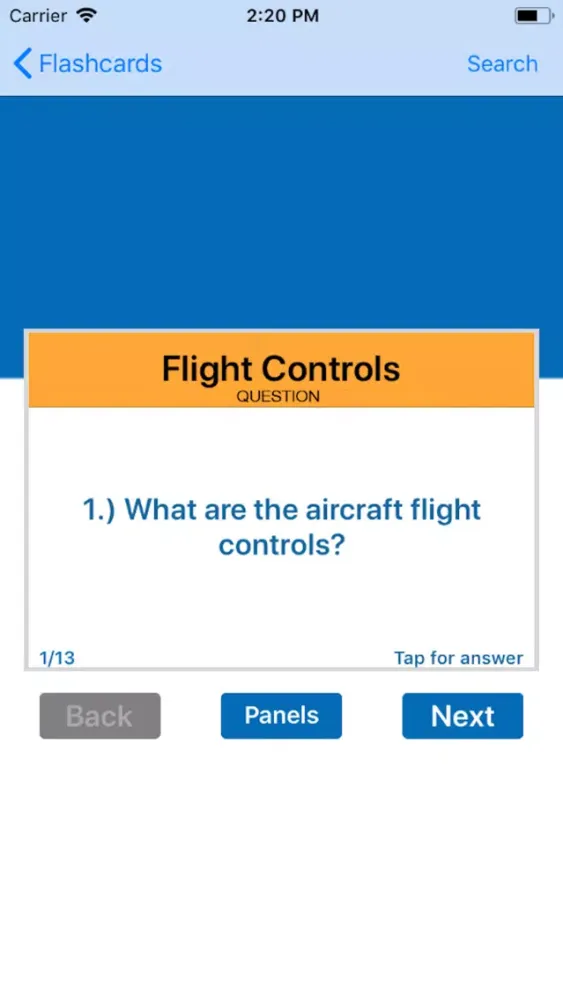 Capturas de tela do Cessna C152 Study App