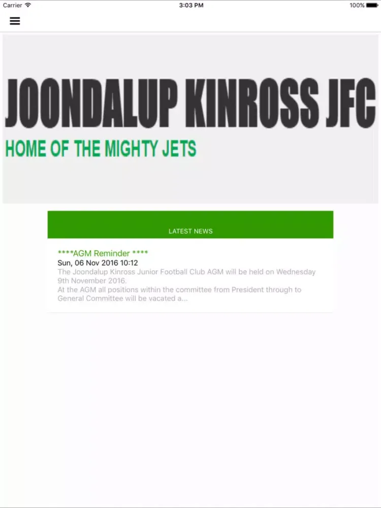 The Jets iPad  Screenshots