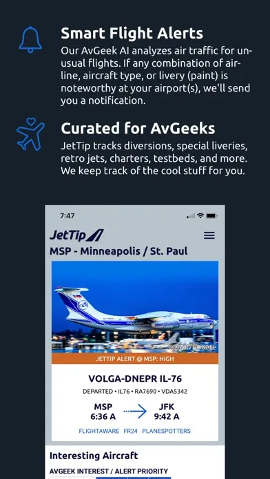 Tangkapan layar JetTip