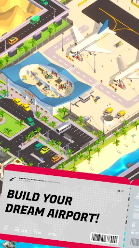 Tangkapan layar Airport Inc. Idle Tycoon Game