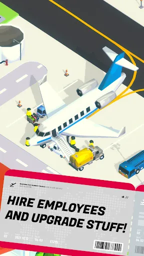 Tangkapan layar Airport Inc. Idle Tycoon Game