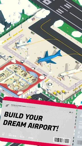Tangkapan layar Airport Inc. Idle Tycoon Game