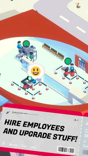 Tangkapan layar Airport Inc. Idle Tycoon Game