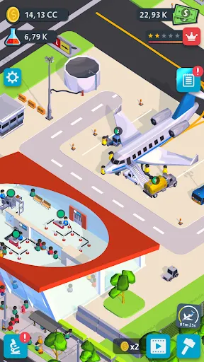 Tangkapan layar Airport Inc. Idle Tycoon Game