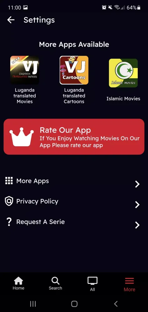 Zrzuty ekranu Luganda Translated Movie Serie