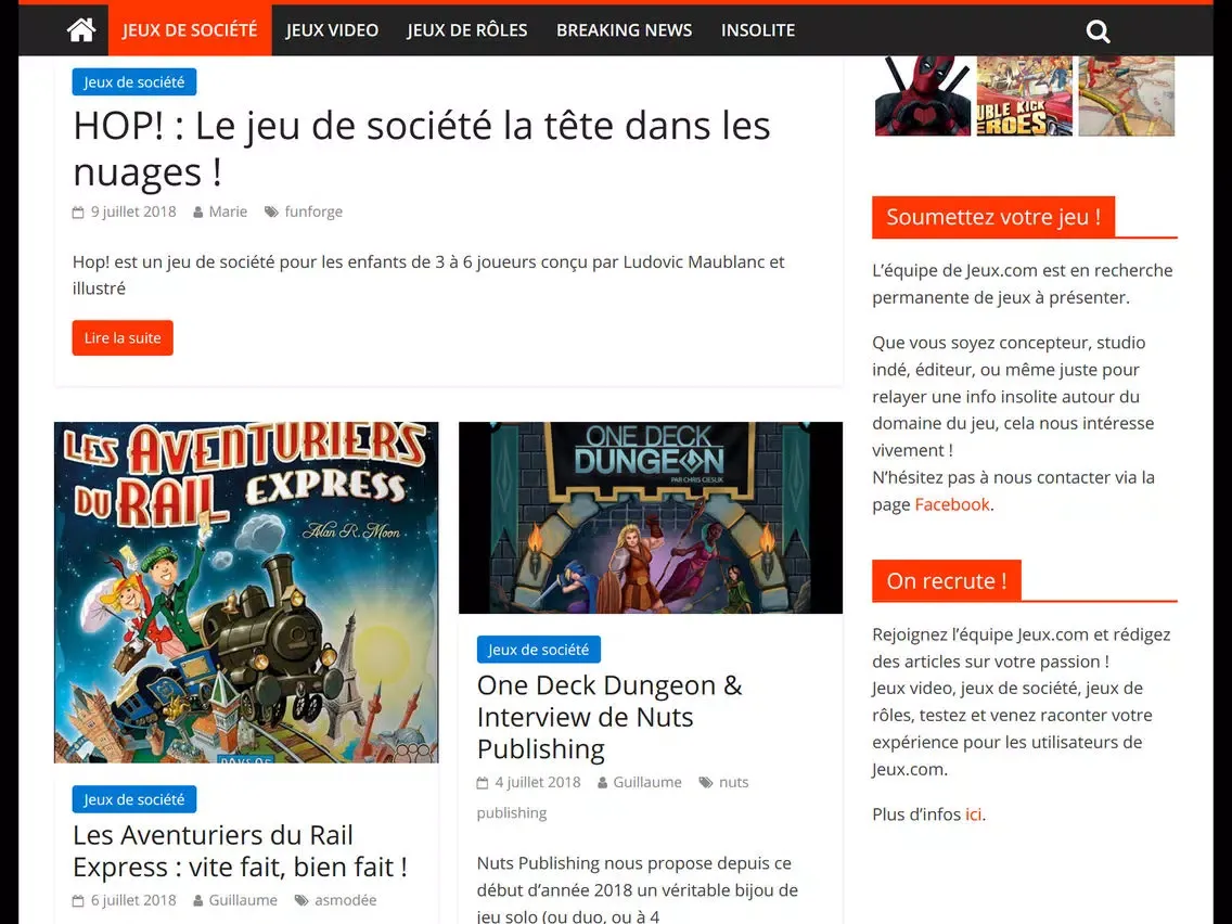 Jeux.com News iPad  スクリーンショット